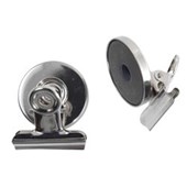 Esselte Chrome Magnetic Letter Clips 32mm 2 Pack
