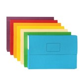 Marbig Slimpick Foolscap Document Wallet Purple 10 Pack