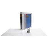Marbig Lever Arch Half Clearview A4 White 15 Carton