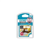Dymo D1 Cassette Label Black on White 12mm x 55m Each