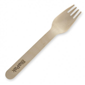 BioPak16Cm Fork 100 Pack  Wood