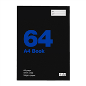Aspire Exercise Book 55gsm A4 8mm Rule with Margin 64 Page