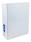 Marbig Clearview Insert Binder A4 3D Ring 65mm White Sold as Each 20 in a Box