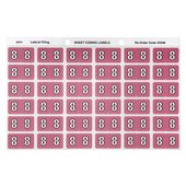 Avery Colour Coding Labels 8 Side Tab Mauve 180 Pack