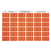Avery Colour Coding Labels 2 Side Tab Orange 180 Pack