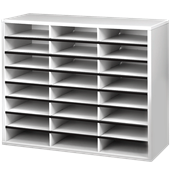 Fellowes Literature Sorter 24 Compartments Grey