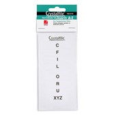 Crystalfile Tab Inserts White