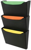 Marbig Enviro 3 Wall Pocket Black