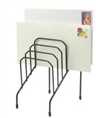 Marbig Step File 6 Slot Wire Organiser Small Silver