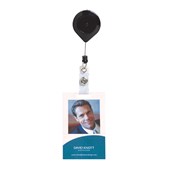 Rexel Card Holder ID Lockable with Strap Black