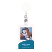 Rexel Card Holder ID Retractable with Strap White