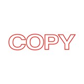 Shiny Stamp SEN0022 Pre Inked Copy Outline Red