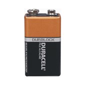Duracell Alkaline Battery 9V Sold as Each 12 in a Box