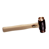 Thor 38MM Face Wood Handle 1070G Copper and Rawhide Hammer