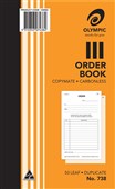Olympic 738 Carbonless Order Book Duplicate Sold as Each 10 in a Pack