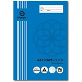 Olympic Graph Exercise Book A4 96 Page 5mm Squares Sold as Each 10 in a Pack