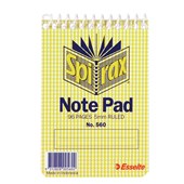 Spirax 560 Pocket Notebook Top Open 96 Pages 112x77mm Sold as Each 5 in a Pack