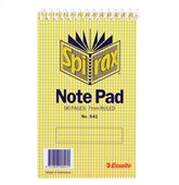 Spirax 541 Notebook Top Open Spiral 96 Pages 87x147mm Sold as Each 5 in a Pack