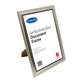 Carven Document Frame Mountable A4 Brush Silver