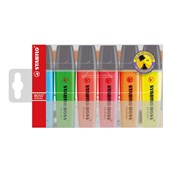Stabilo Boss Highlighter Assorted 6 Wallet