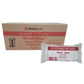 Aspire Bin Liners Everyday 27L White 50 per Roll Sold as Each 20 in a Carton