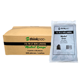 Aspire Bin Liners Everyday 78L Black 50 per Pack 5 Per Carton