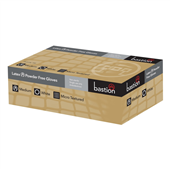 Bastion Latex Powder Free White Gloves Micro Textured Small 100 Pack Sold as Each 10 in a Box