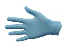 Bastion Nitrile Soft Blue Powder Free Finger Micro Textured Extra Large Pk100 Sold as Each 10 in a Box