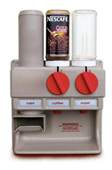 COFFEE DISPENSER 2 CONTAINERS  TEA BAG CHUTE AC300T