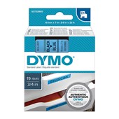 Dymo Label Tape Black on Blue 19mm x 7m Each