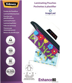 Fellowes Enhance Laminating Pouch A4 Clear 100 Pack