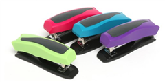 Marbig Plastic HalfStrip Stapler 20 Sheet Capacity Assorted Colours