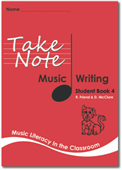 Take Note Music Student Writing Book 4 3rd Edition