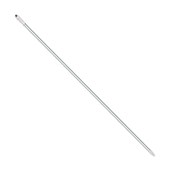 Sabco Aluminium Rib Handle White 25mm x 1450mm Each