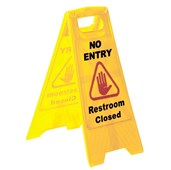 Sabco No Entry Restroom Closed A Frame Each