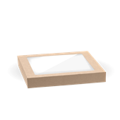 BioPak BioBoard Small Catering Tray PLA Window Lid Sleeve 10 Sold as Sleeve 10 10 in a Carton